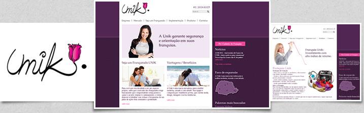 criação de sites curitiba franquias unik