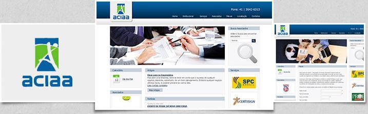 criação de sites ACIAA araucária