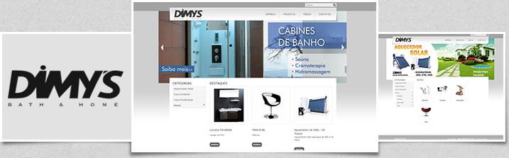 Criação do Site Dimy's, Criação de Sites, Criação de Sites em Curitiba, Criação de Sites Curitiba - Conceito Ideal