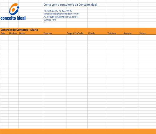 Dicas de propaganda para pequena e média empresa: Controle de contatos (3) - ligações, emails e visitas - Conceito Ideal