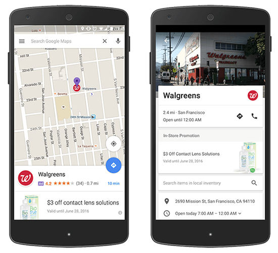 Pins Patrocinados -novidades Google maps