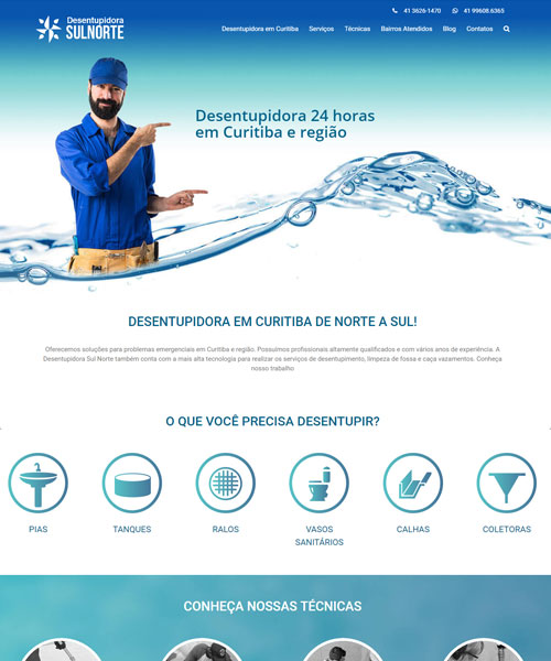 Criacao De Sites Desentupidora Sul Norte