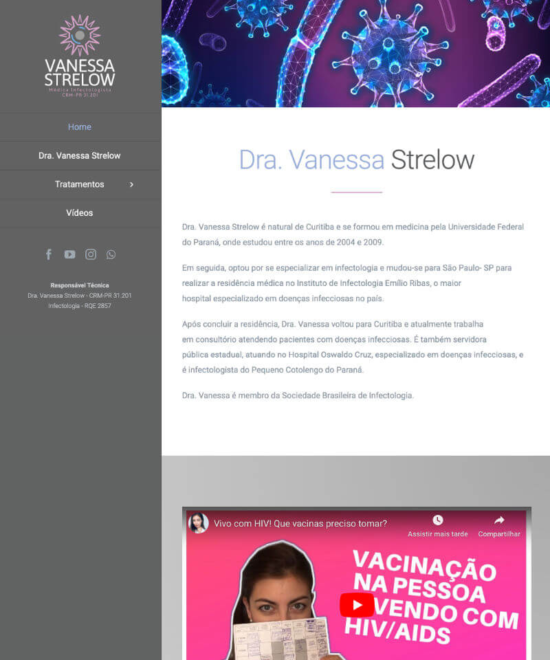 Criação de Sites Vanessa Strelow