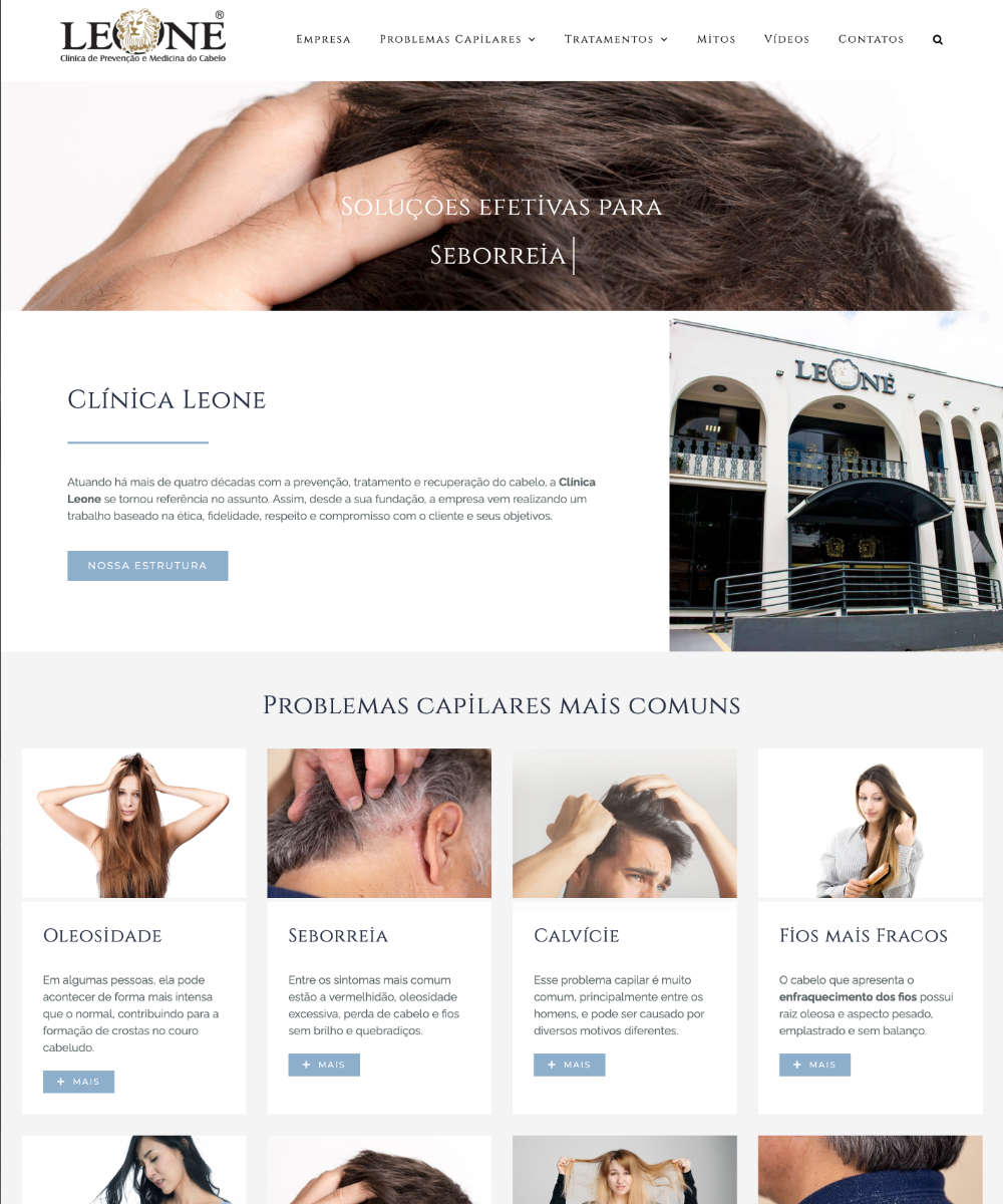 Criação de Sites Clinica Leone