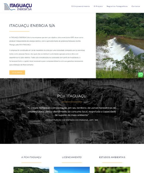 Criação de Sites PCH Itaguaçu