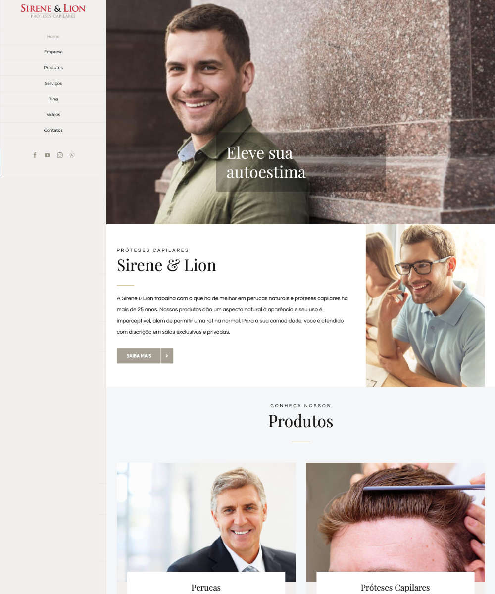 Criação de Sites Sirene e Lion