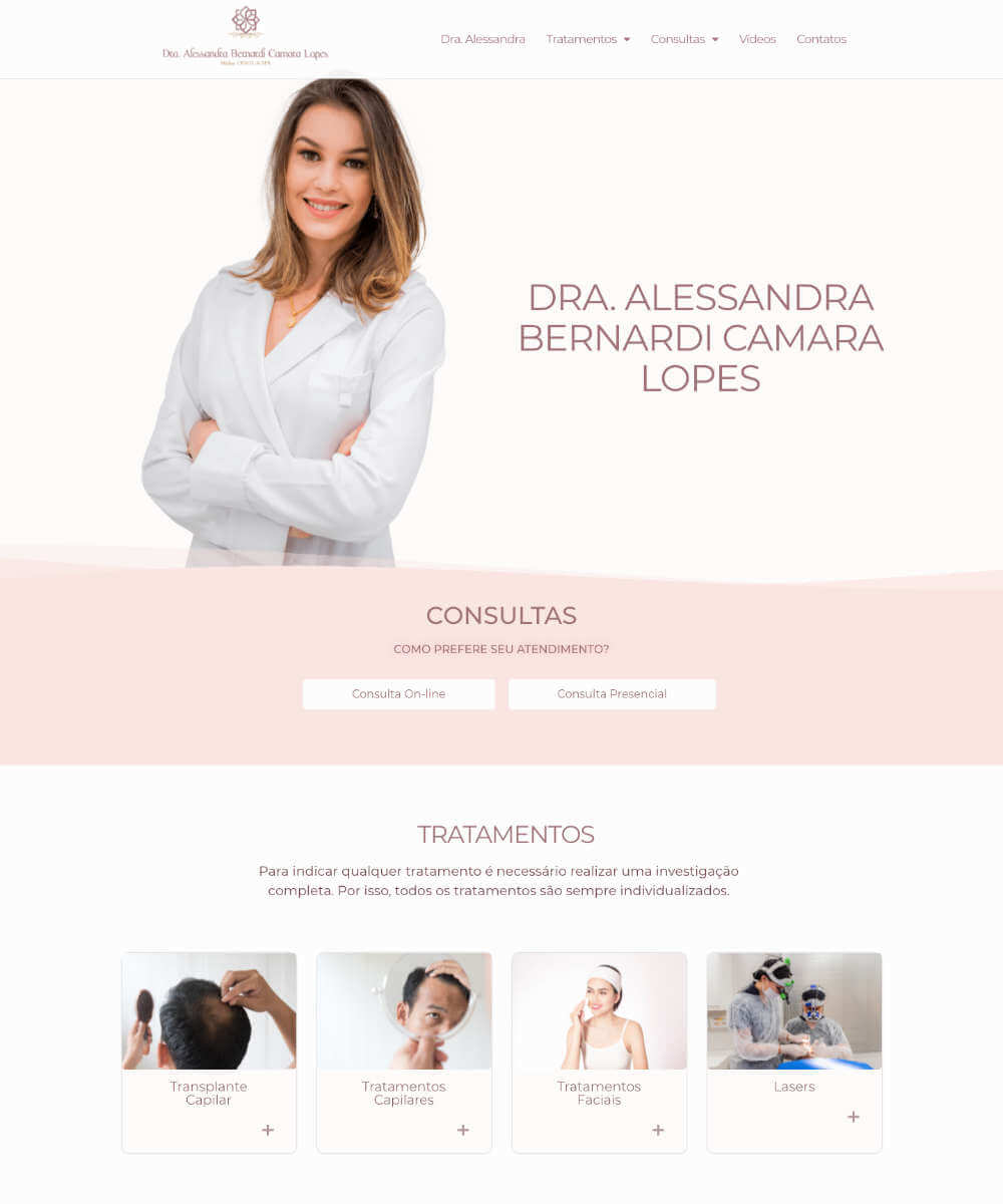 Criação de Sites Alessandra Camara Lopes