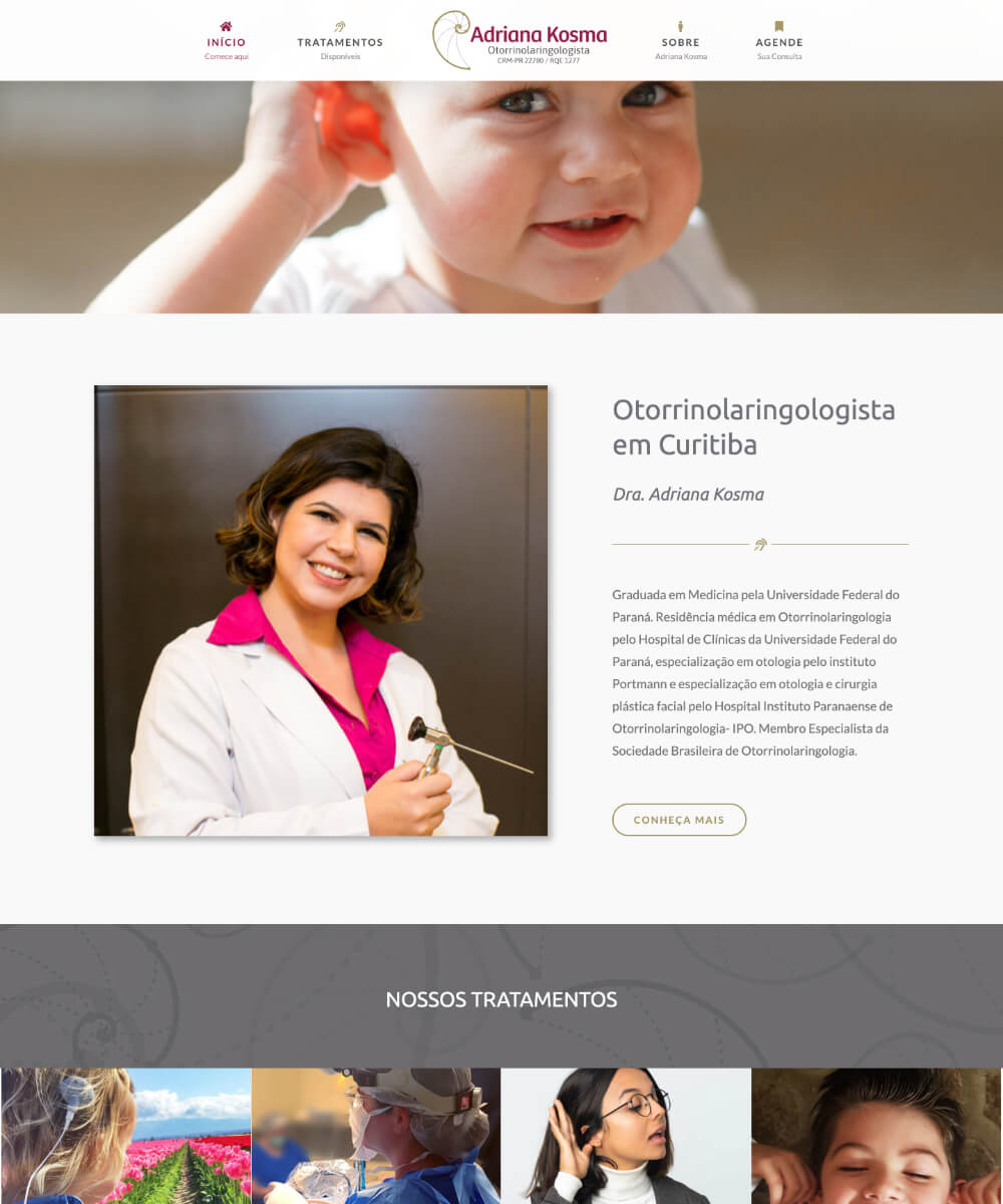 Criação de Sites Dra. Adriana Kosma