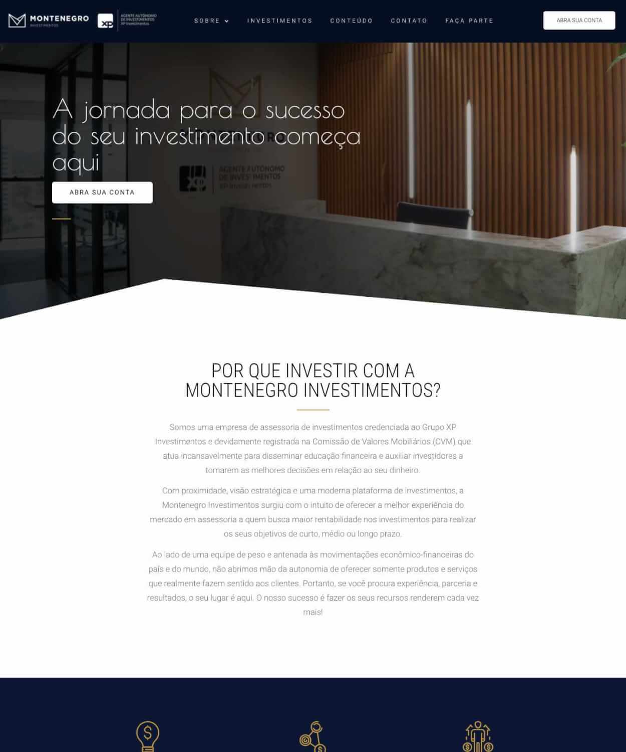 Criação de Montenegro Investimentos