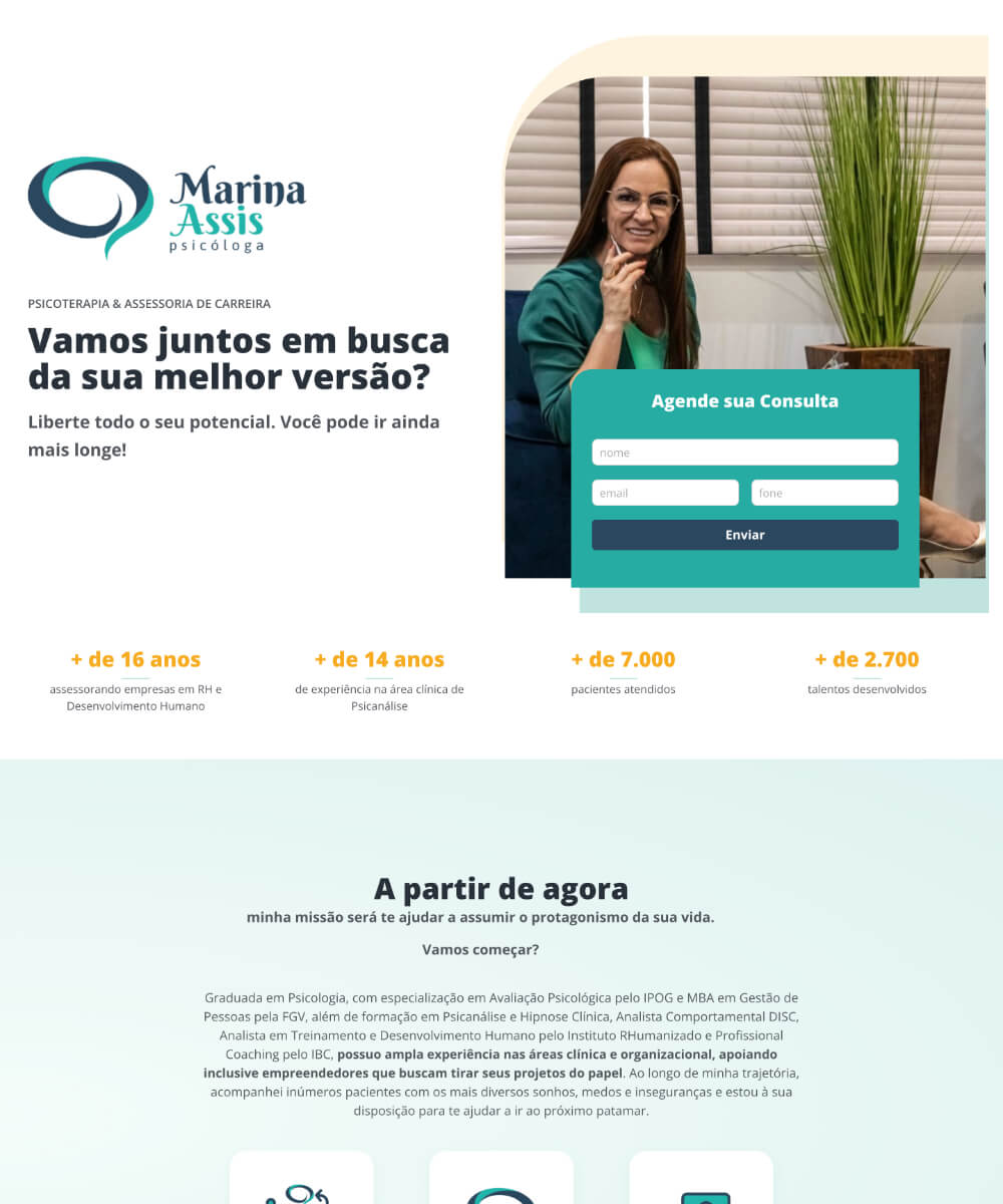 Criação de Sites Conceito Ideal - Marina Assis