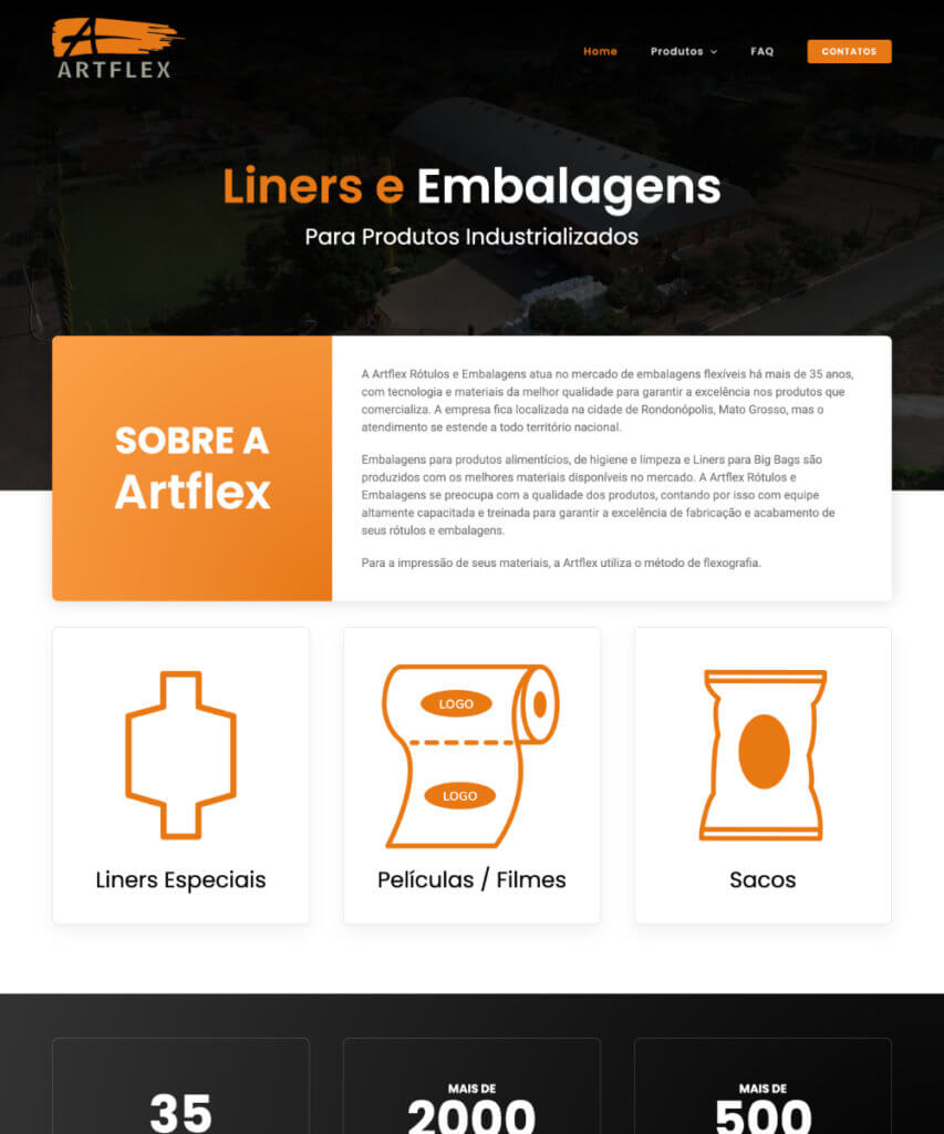 Criação de Sites Conceito Ideal - Artflex